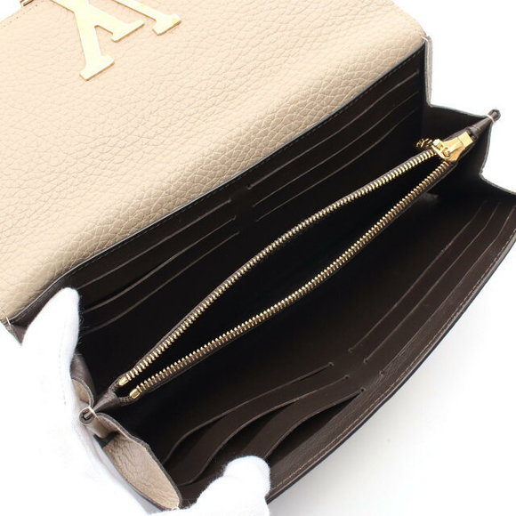 Louis Vuitton Beige Capucines Wallet Taurillon Portefeuille Long Bifold - Picture 3 of 7